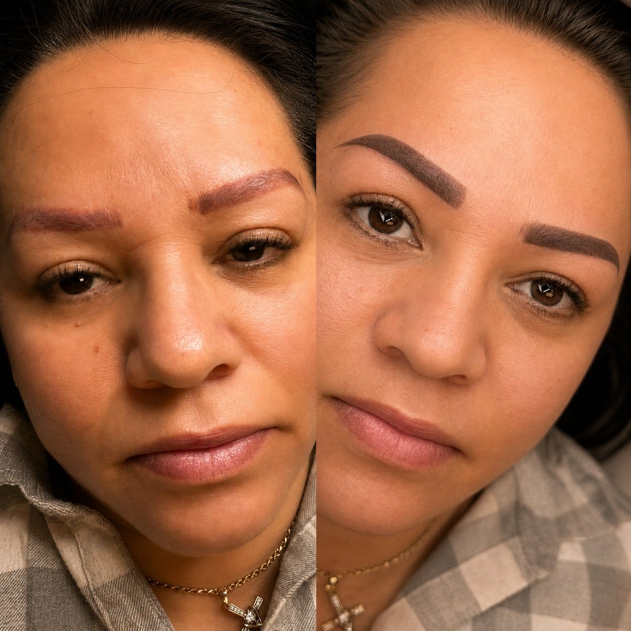 Permanent makeup correction and cover-up work by Sonthuy Beauty in Tucson, Arizona