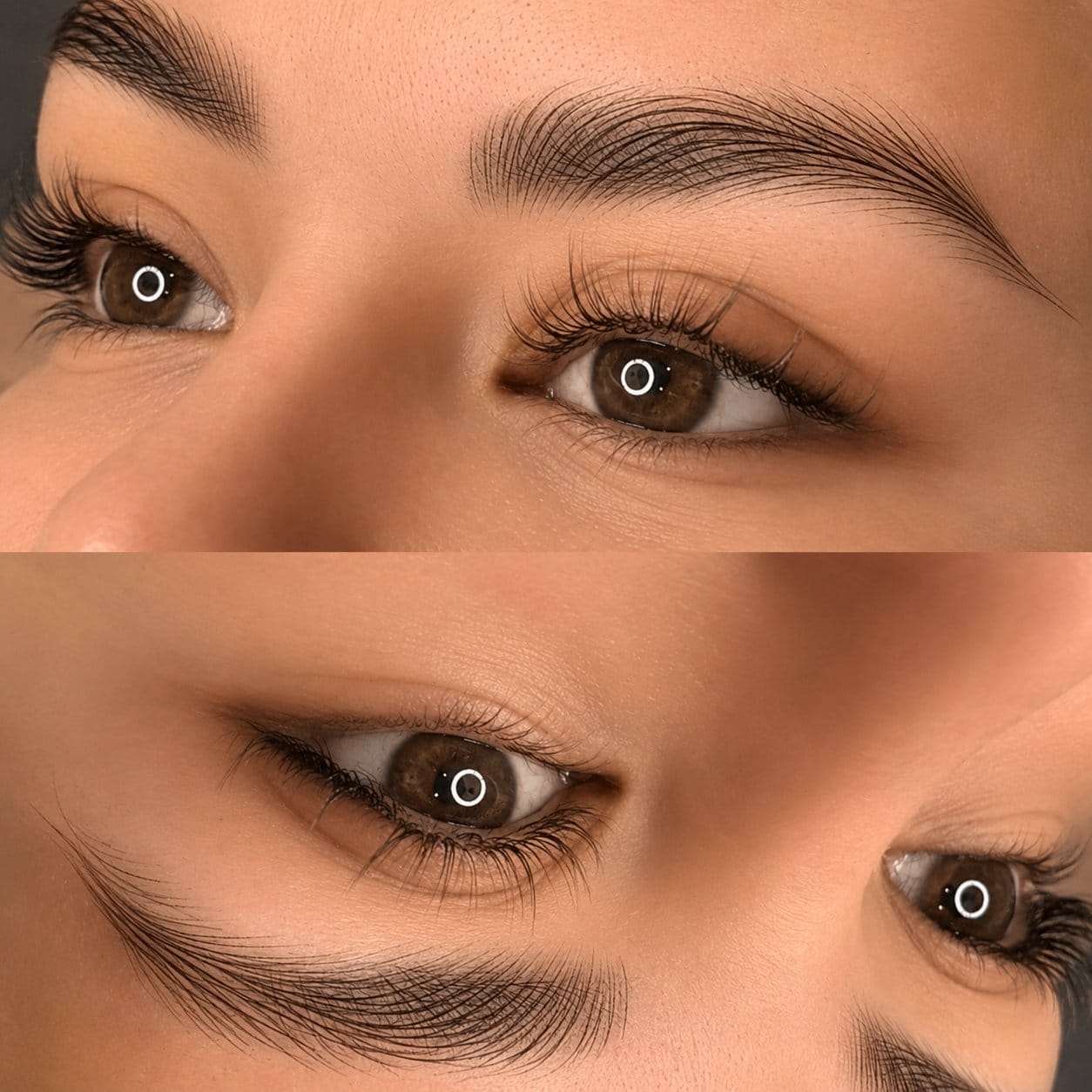 Hair stroke brow result by Sonthuy Beauty permanent makeup in Tucson, Arizona